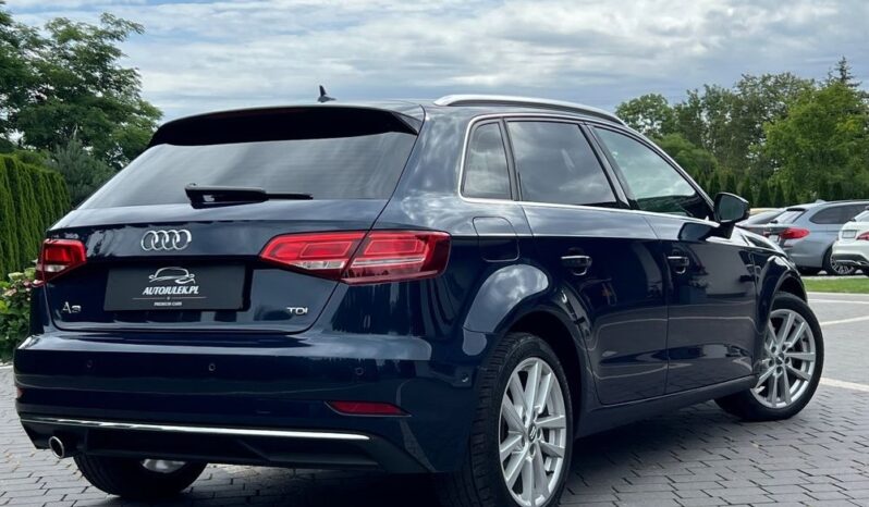 Audi A3 1.6 TDI Sportback S tronic NAVI KAMERA PÓŁSKÓRA BIXENON 2xPDC SERWISOWANA BEZWYPADKOWA GWARANCJA full
