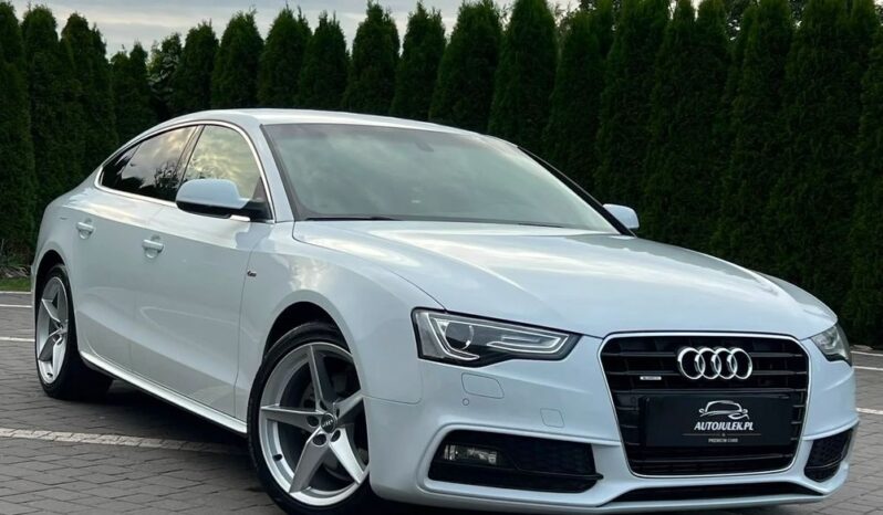 Audi A5 Sportback 2.0 TDI Quattro S tronic S-line Xenon Navi Kamera GrzaneFotele BiałaPerła Serwisowana Bezwypadkowa full