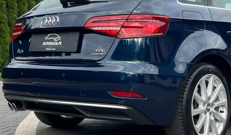 Audi A3 Sportback 2.0 TDI 184KM Quattro S tronic VIRTUAL COCPIT MATRIX NAVI KAMERA SERWISOWANA BEZWYPADKOWA GWARANCJA full