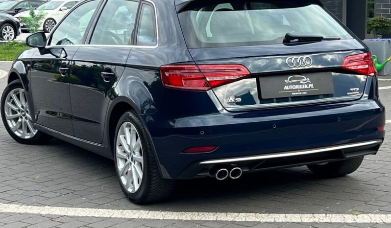 Audi A3 Sportback 2.0 TDI 184KM Quattro S tronic VIRTUAL COCPIT MATRIX NAVI KAMERA SERWISOWANA BEZWYPADKOWA GWARANCJA full