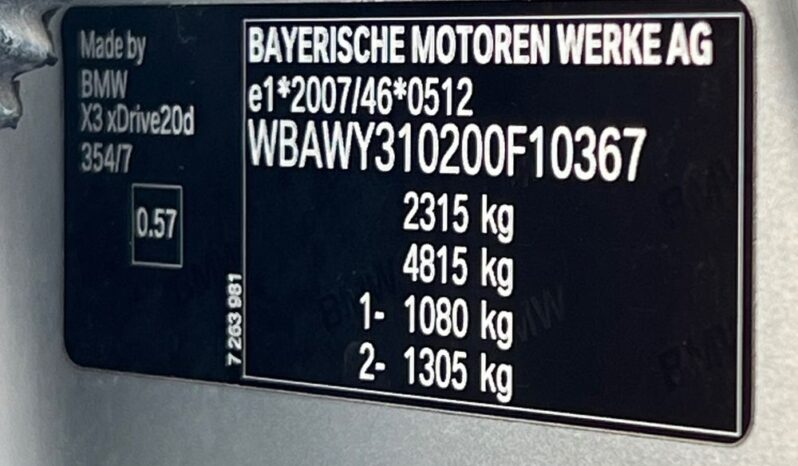 BMW X3 xDrive20d SKÓRA GRZANE FOTELE KLIMATRONIK 2xPDC SSRWISOWANA BEZWYPADKOWA GWARANCJA full